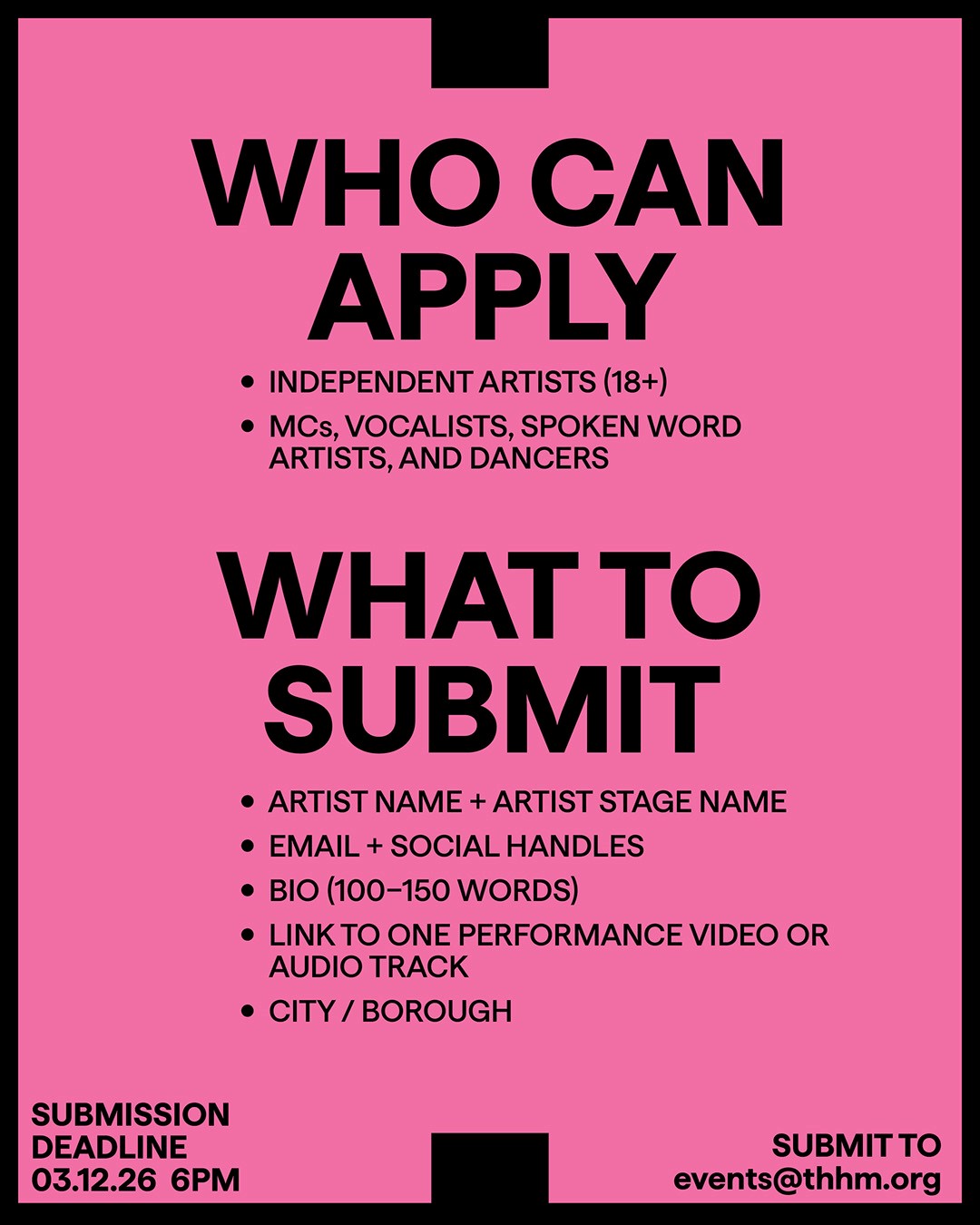 Who Can Apply - What to Submit