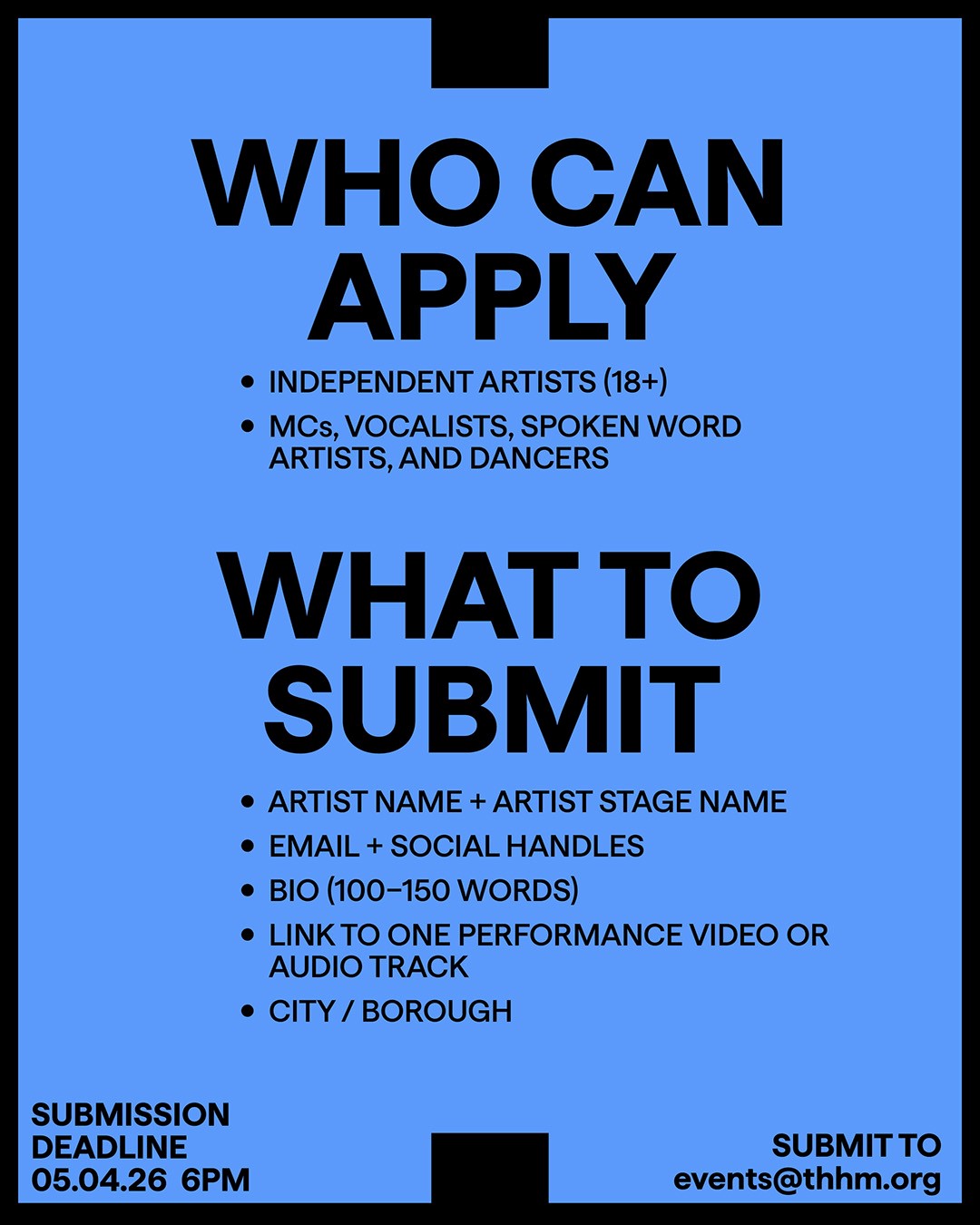 Who Can Apply?  What to Submit?